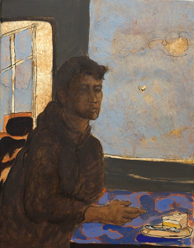 tarte au citron I-5F(35x27) - huile sur toile